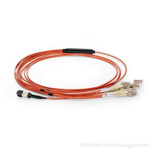 Multimode Duplex MPO To LC Or SC Fiber Optic Assembly Cable